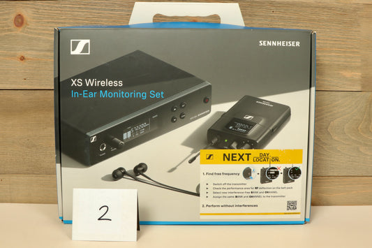 Sennheiser Wireless In Ear Monitors XS Wireless In-Ear Monitoring Set, front view in packaging