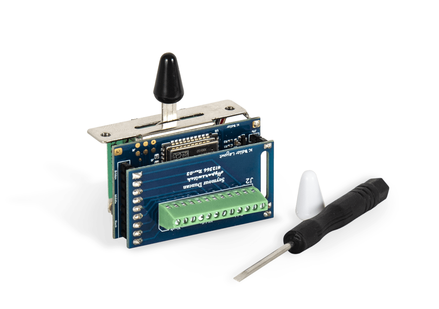 Seymour Duncan HyperSwitch BT 5-way switch with mounting hardware and screwdriver for guitar customization