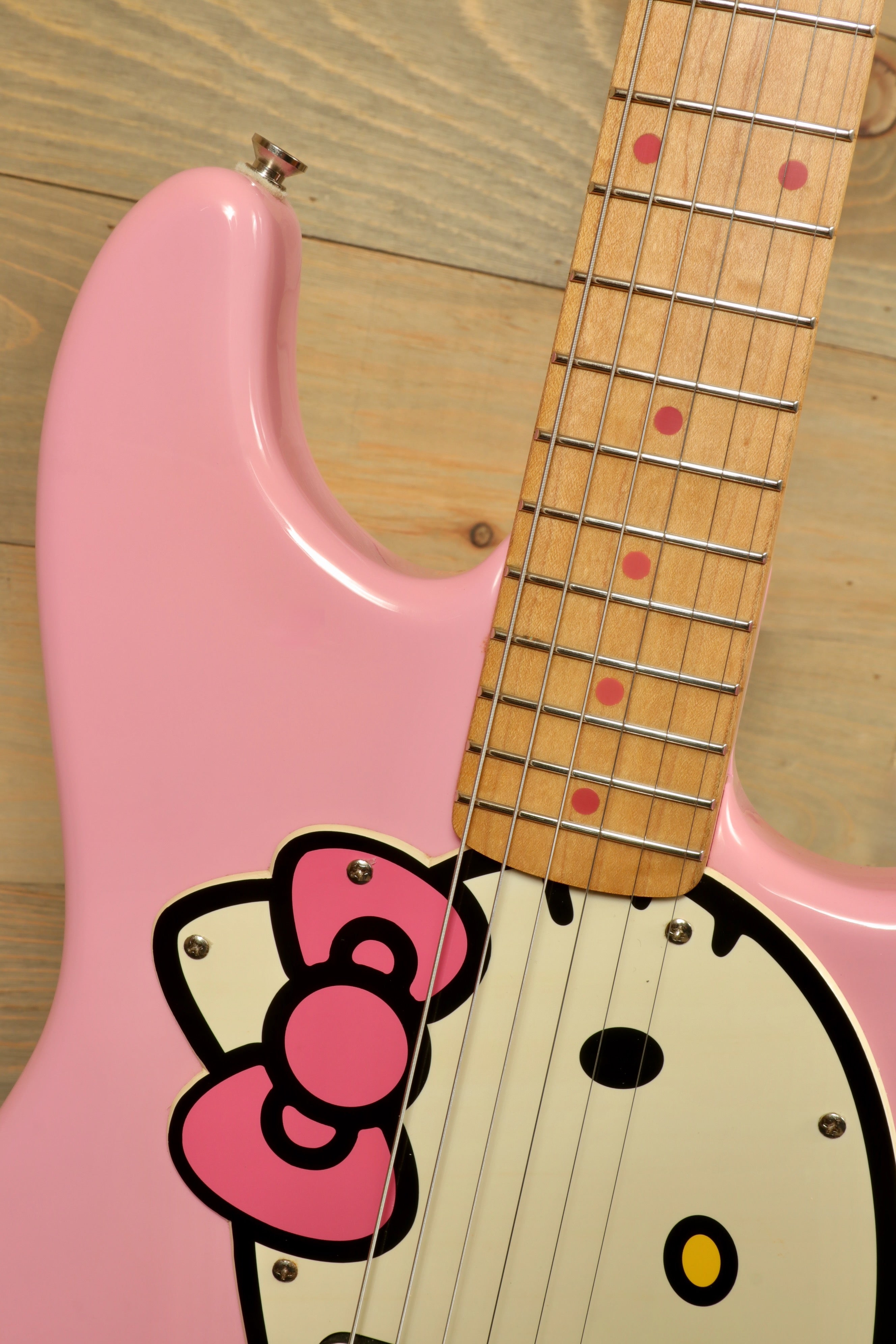 Vintage Hello Kitty Electric Guitar - 2006 Squier Stratocaster