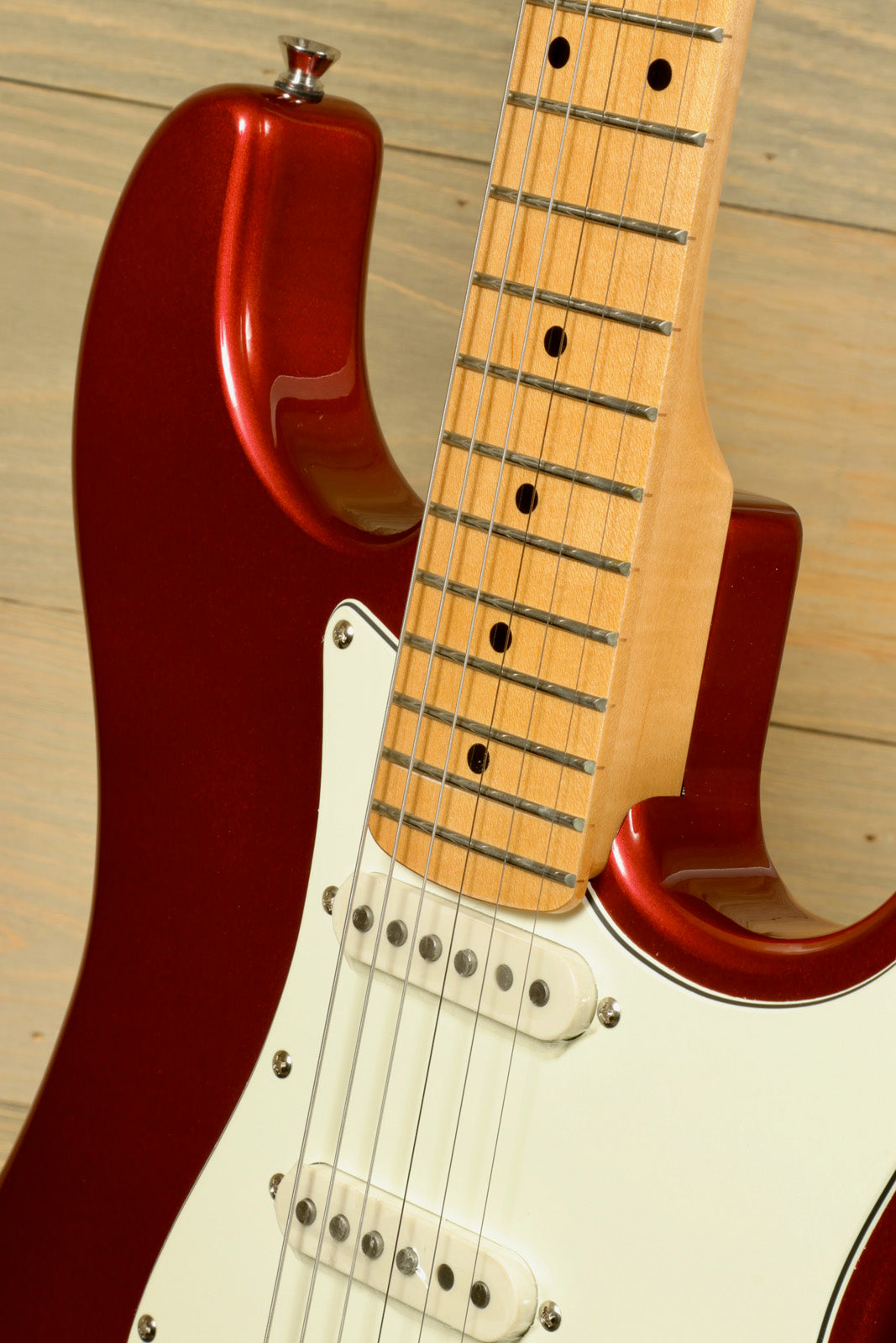 Tagima TG 540 electric guitar in glossy red with a maple neck and classic design features