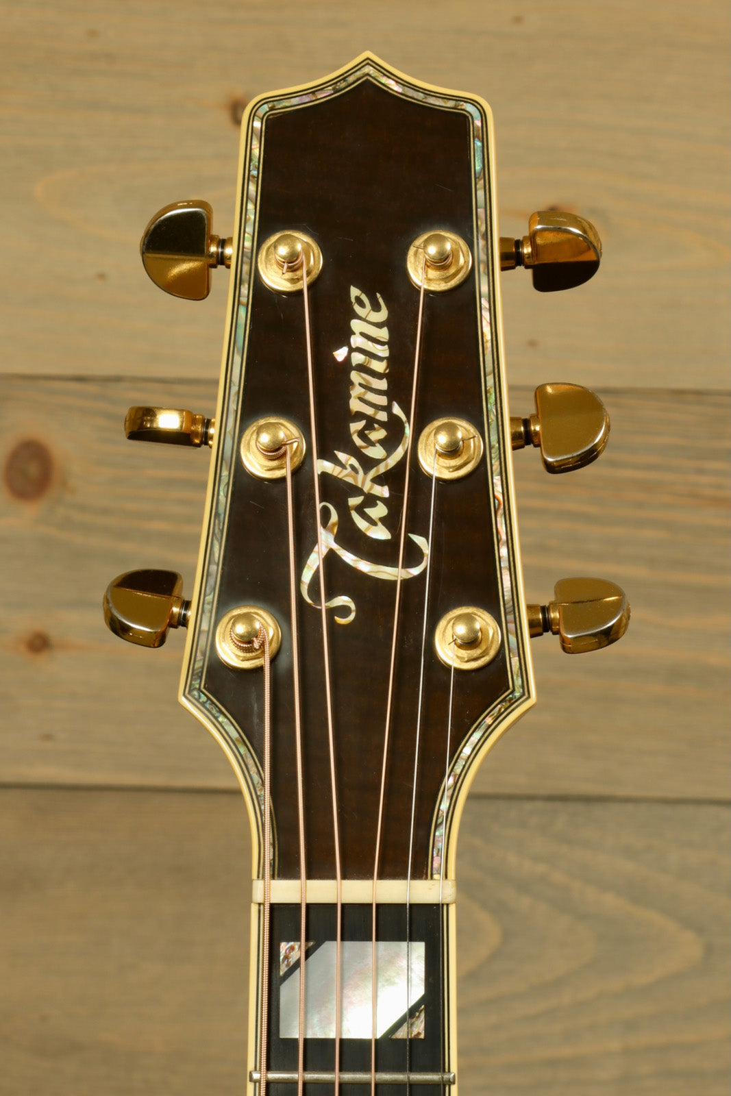 Takamine AJ250S with Hardshell Case RARE featuring elegant headstock and tuning pegs
