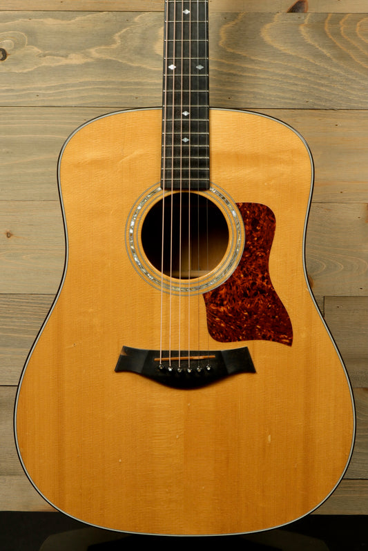 Taylor 1997 510 Acoustic Guitar in Natural Finish with Original Hardshell Case, front view