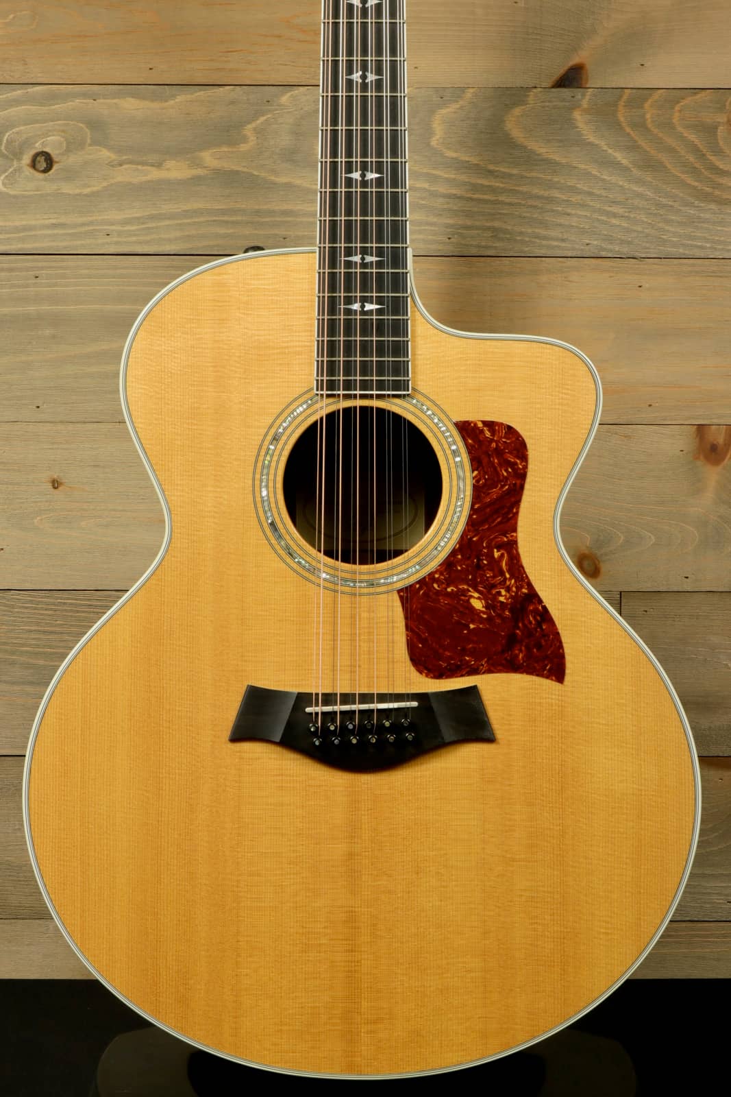 Taylor 2003 Taylor 855-CE L1 Brazilian Rosewood acoustic electric guitar, front view, used condition 