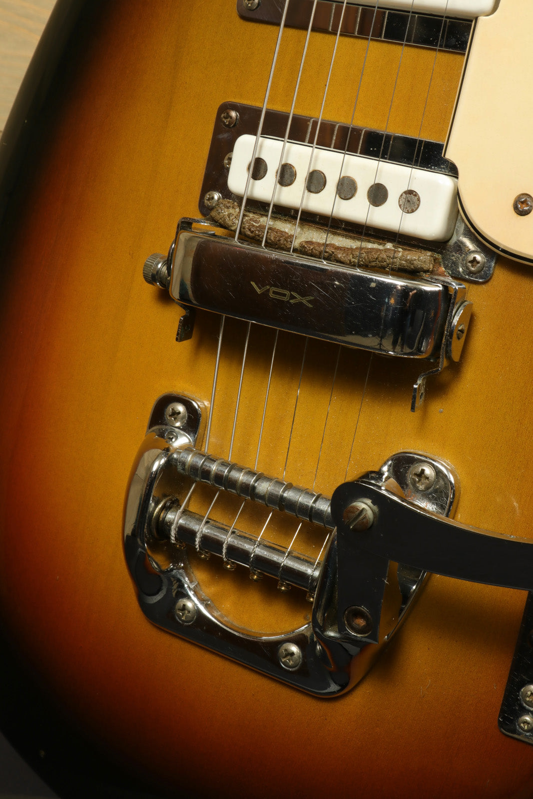 V222 Vox Mark VI Teardrop Guitar - Rare Vintage Vox Guitar