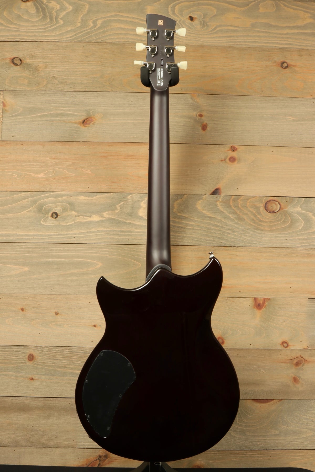 Yamaha Revstar Standard RSS20 in deep burgundy, back view showing smooth finish and sleek design