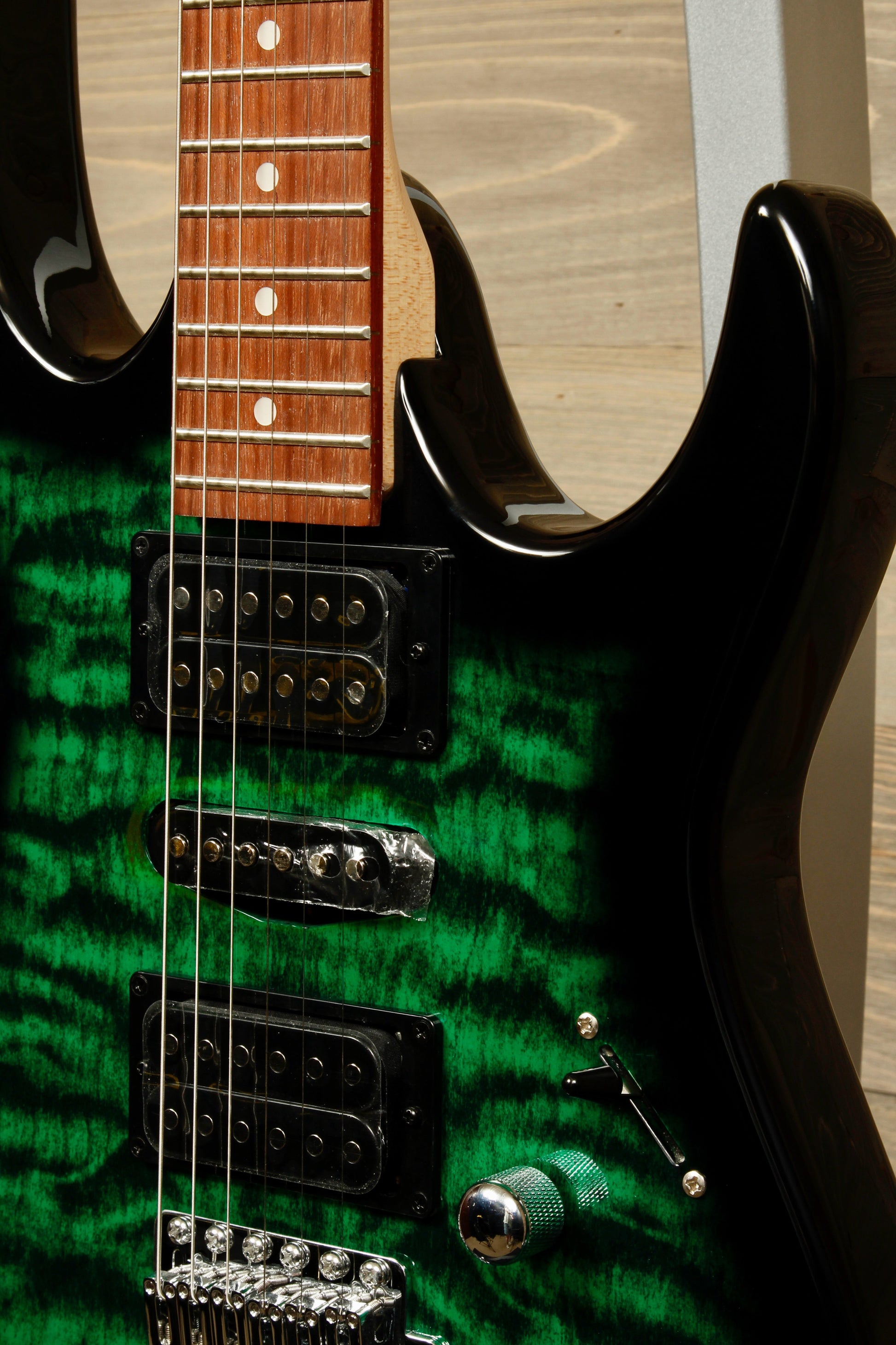 Ibanez GRX70QA - Transparent Emerald Burst Ibanez