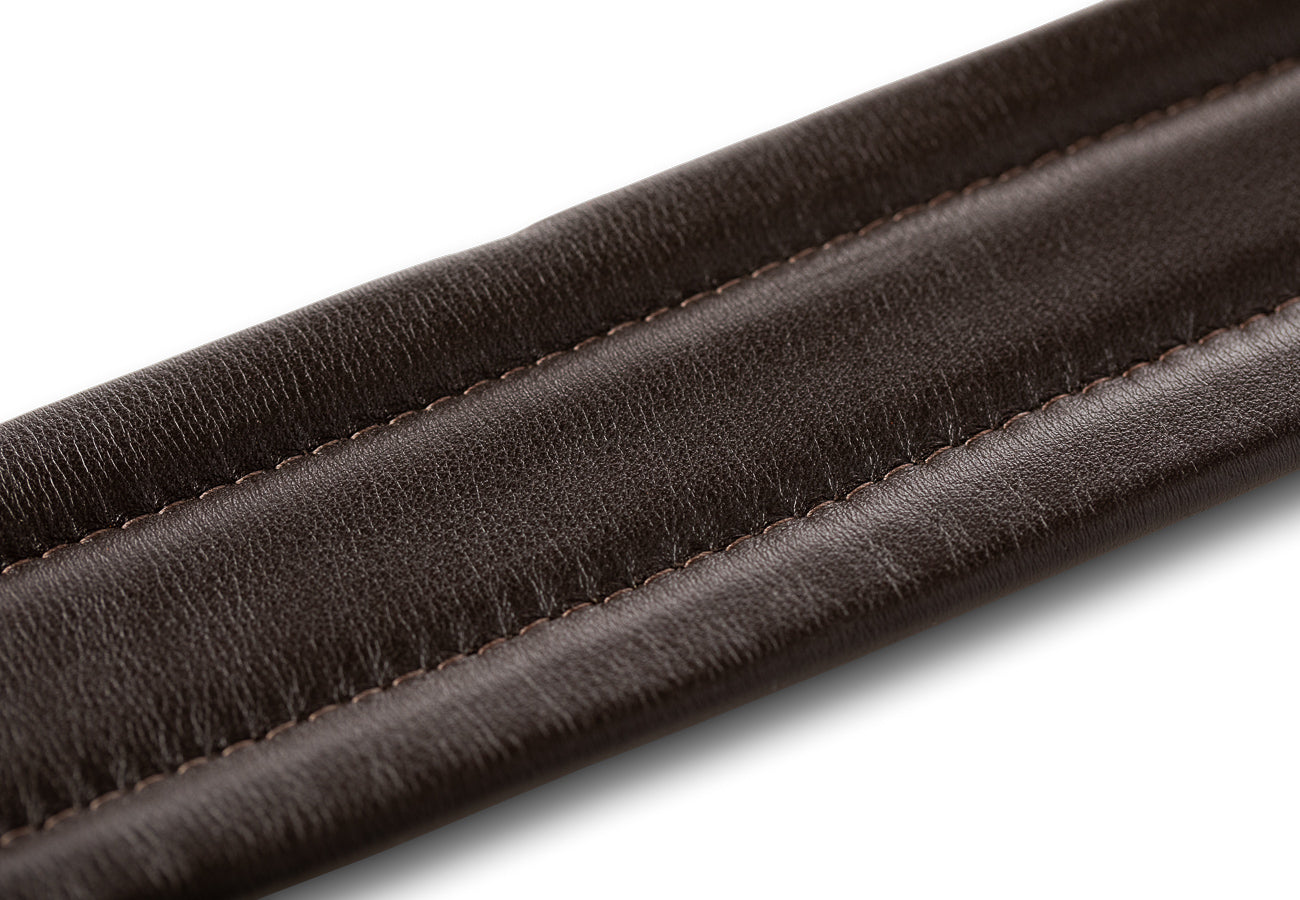 Taylor Century Strap,Med Brown Leather,2.5" Med Brown/Butterscotch/Black