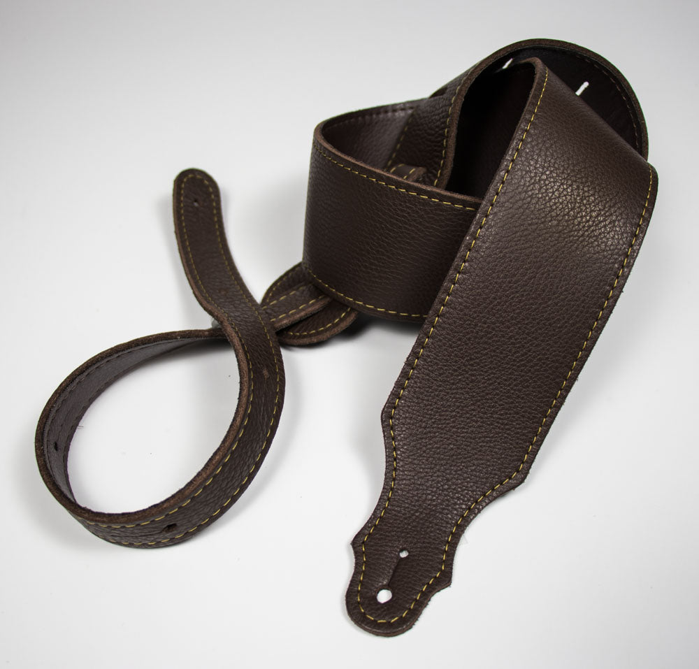 Franklin 2.5" Glove Leather/Buck Backing/Choc/Gold Stitch