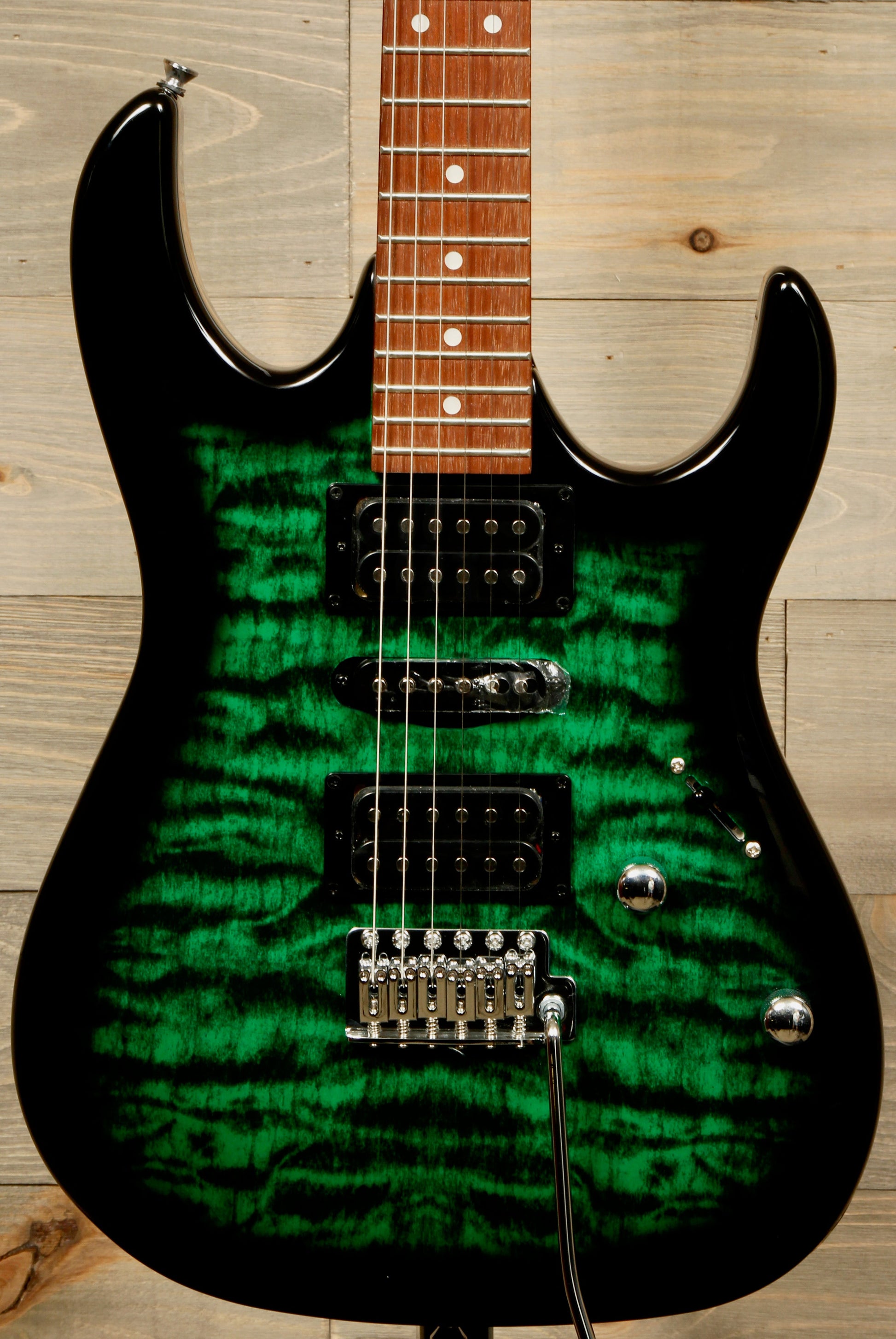 Ibanez GRX70QA - Transparent Emerald Burst Ibanez