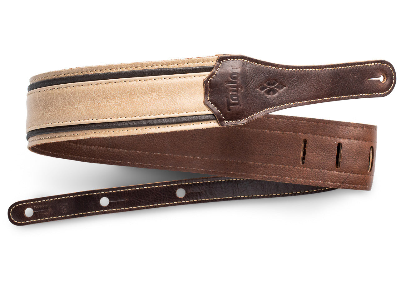 Taylor Reflections Strap,Spruce/Ebony Lthr,2.5"