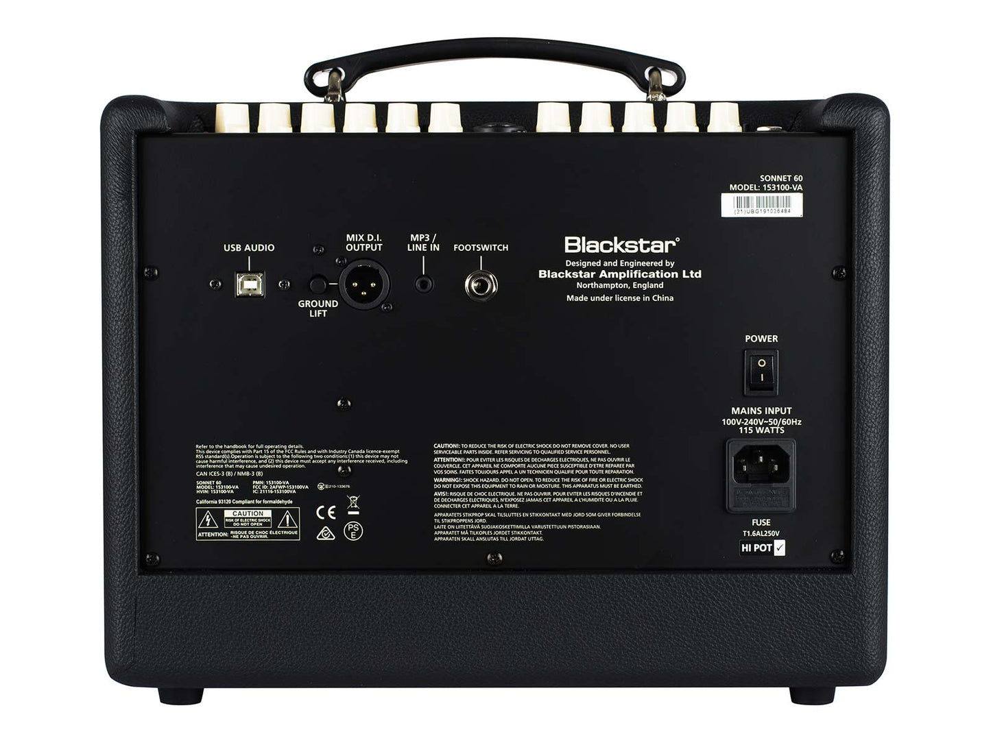 Blackstar Sonnet 60 Black Blackstar