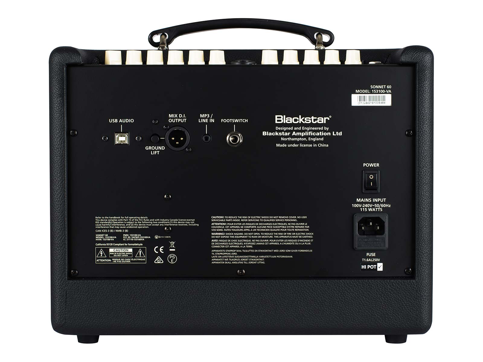 Blackstar Sonnet 60 Black Blackstar