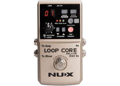 NUX Loop Core Deluxe 24-bit Looper Pedal Includes NMP-2 Dual Footswitch