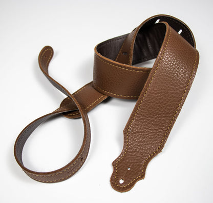 Franklin 2.5" Glove Leather/Buck Backing/Caramel/Gold Stitch